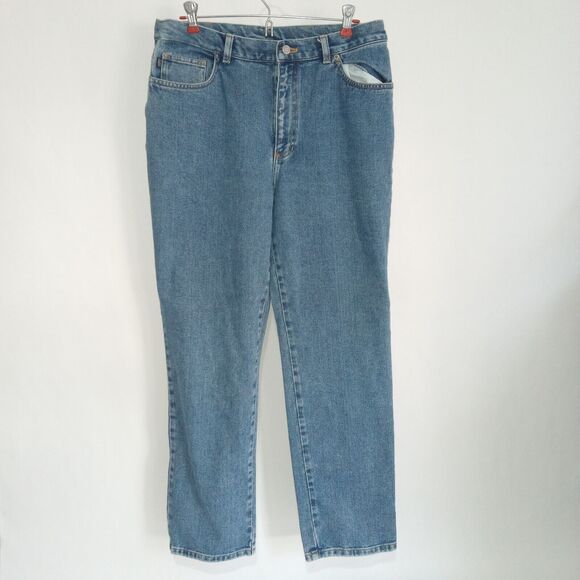Lauren Ralph Lauren jeans women's size 10 high rise straight denim pants 34 x 29 - Picture 1 of 12